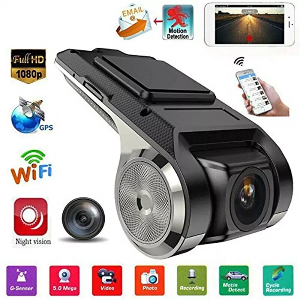 

in 1 Full HD Car DVR 2MP Camera WIFI Car video surveillance ADAS Dashcam dvr Car recorder Night Version Auto Recorder