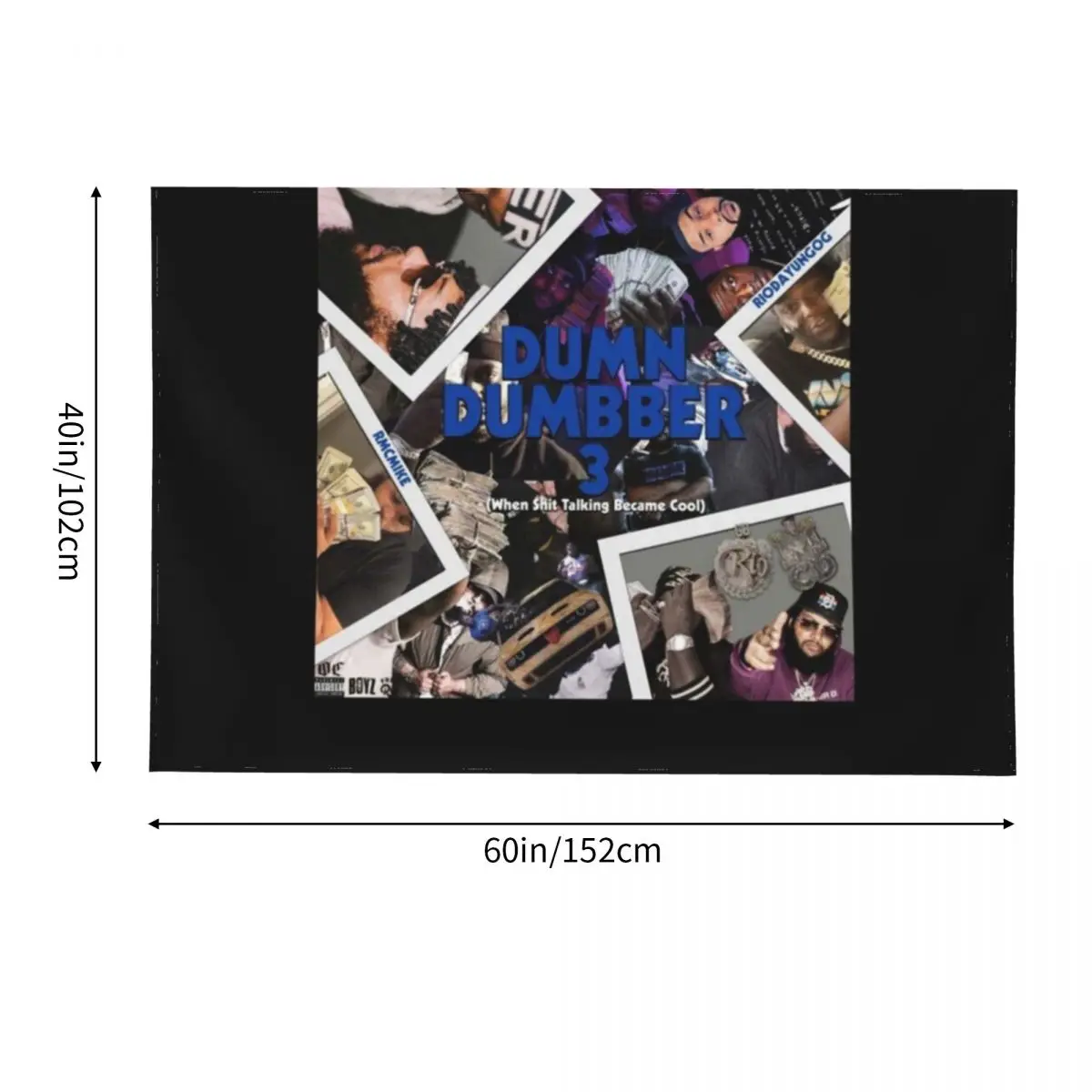 Rio Da Yung OG Dum N Dumbber 3 незаменимый гобелен украшения для комнаты украшение дома и