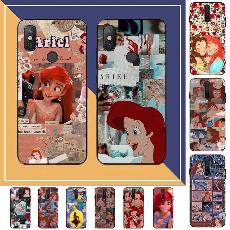 

Disney Cute Ariel The Mermaid Phone Case for Redmi Note 8 7 9 4 6 pro max T X 5A 3 10 lite pro
