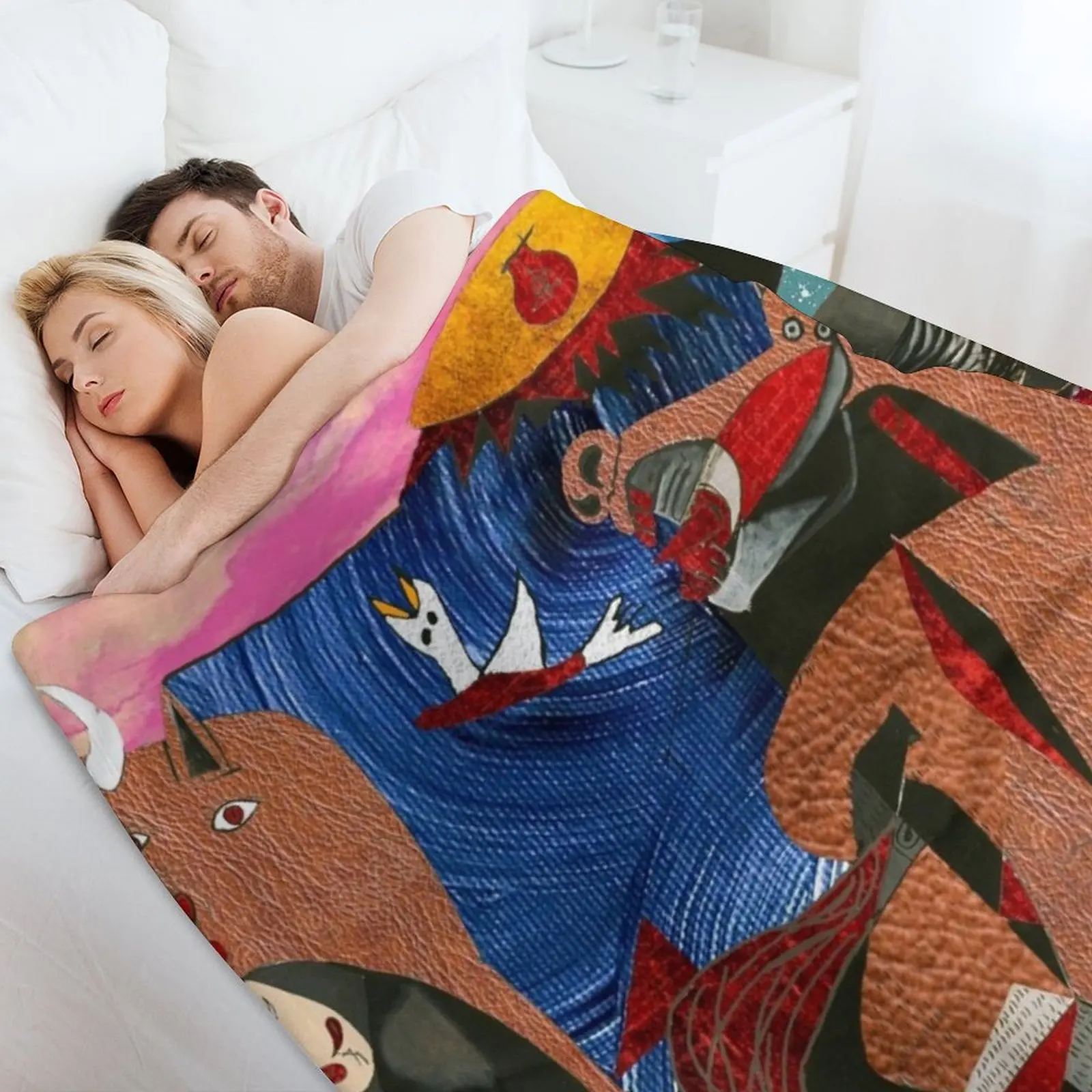 Цветное одеяло Guernica одеяла и самое мягкое забавное подарочное