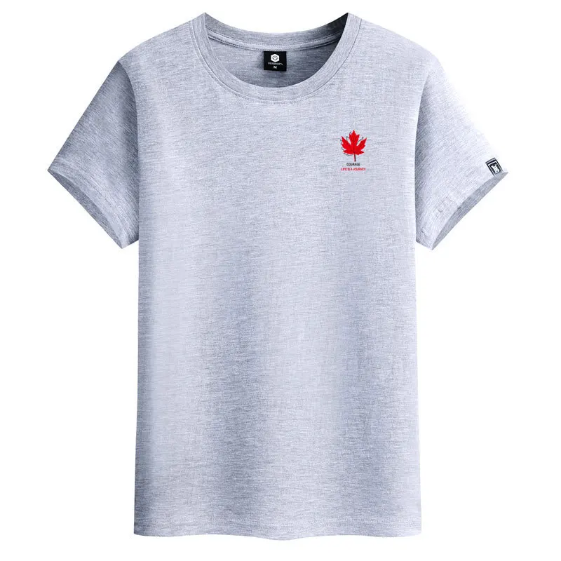 Футболка мужская с круглым вырезом модная тенниска из хлопка повседневная майка