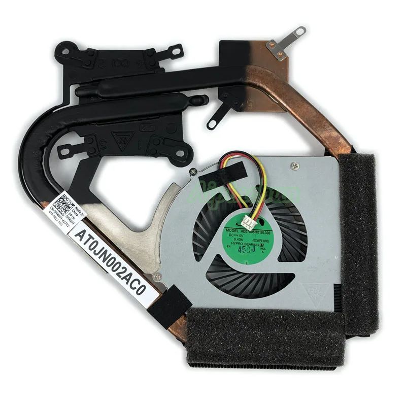 Кулер для ноутбука Dell XPS 14Z L412Z 14z-L412Z, оригинальный охлаждающий вентилятор для системы охлаждения с радиатором 0MK9J3 в сборе, радиатор MK9J3, 5 в постоянного тока