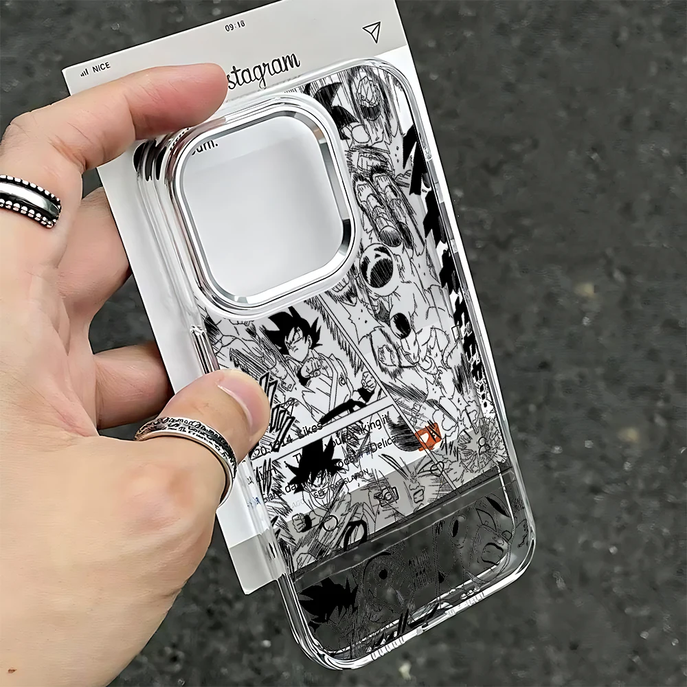 Фото Чехол для телефона с изображением аниме-персонажа Сайяна Гоку из Dragon Ball для Huawei Honor Magic X9d X8c 200 90 X7a X8a X8b X6a Lite 5G, прозрачный чехол №5