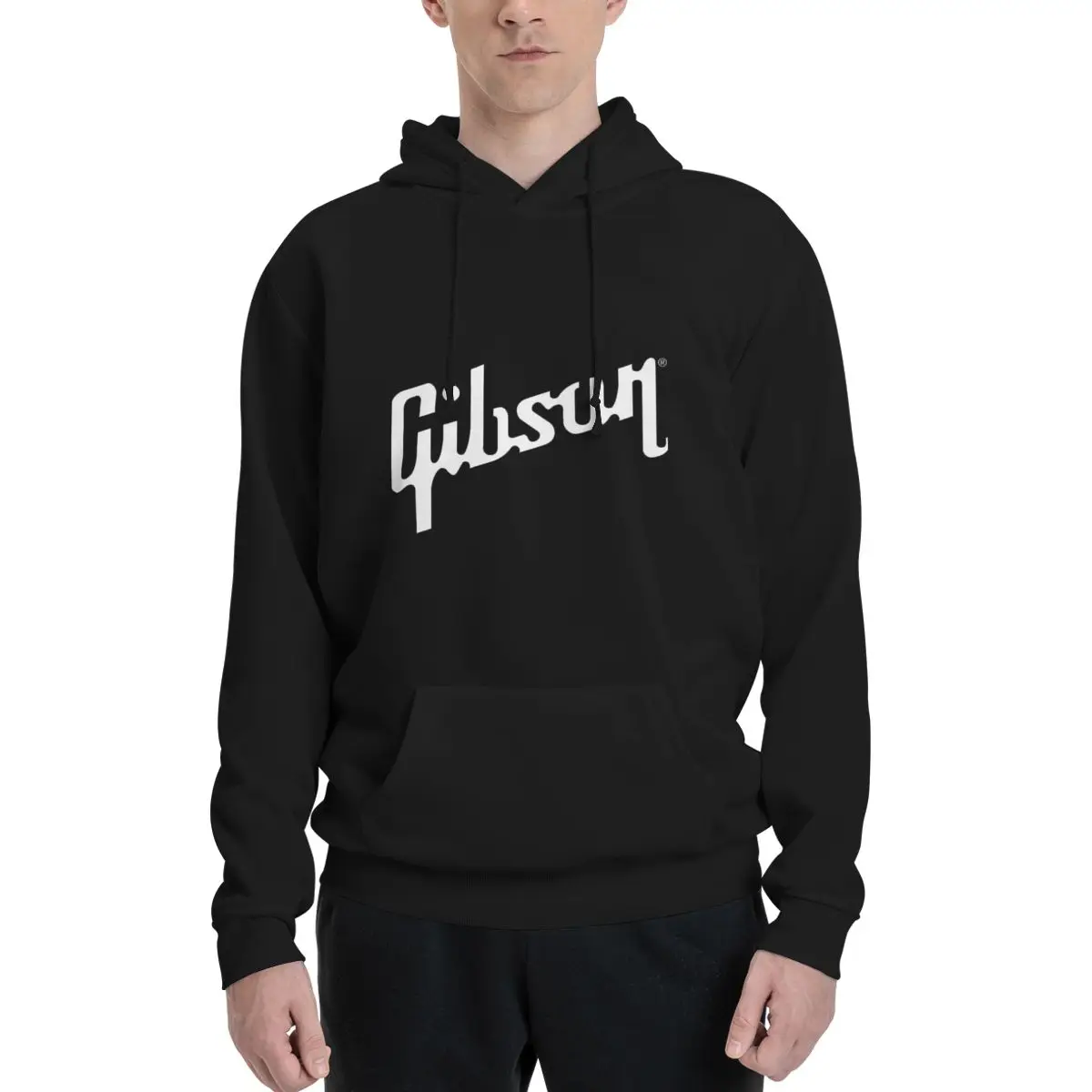 

Playing Gibson Guitars Time Polyester Hoodie Men's Women's Sweater Size XXS-3XL