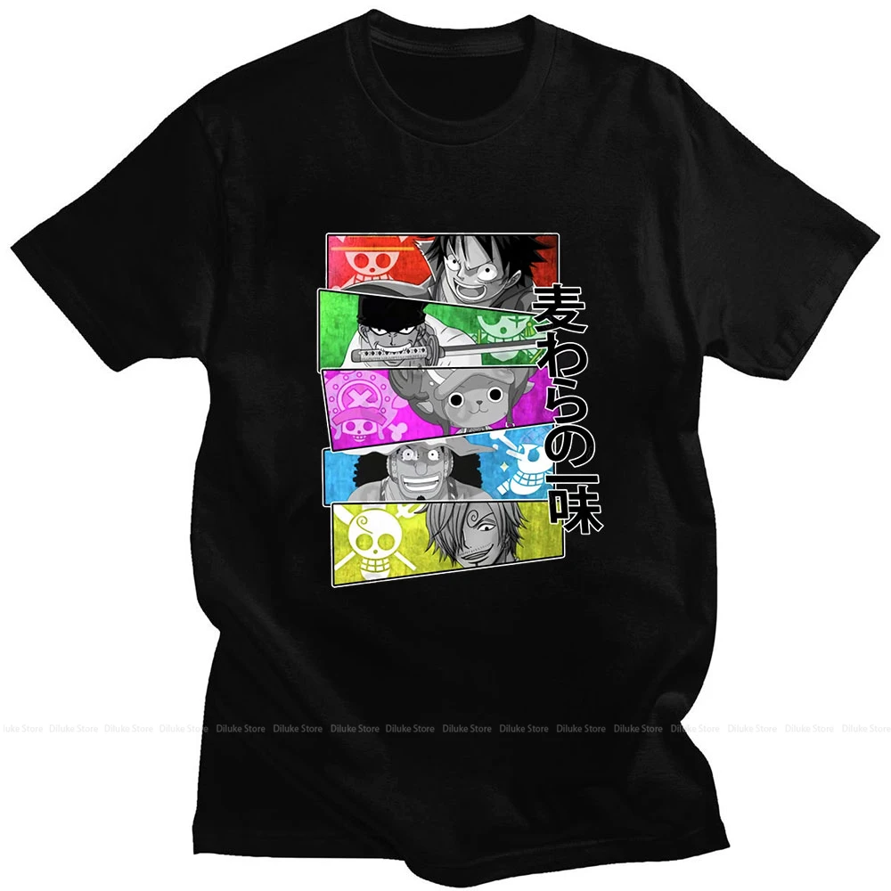 

2021 Классические летние топы с Аниме One Piece Luffy Roronoa Zoro Usopp Sanji Tony Chopper парные футболки трендовая одежда футболки из чистого хлопка