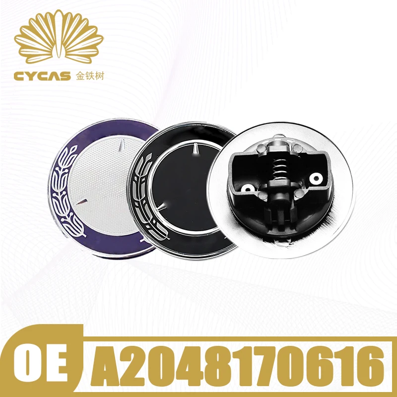 CYCAS 57 мм накладка на переднюю капот автомобиля № A2048170616 для Mercedes Benz W203 W204 W211 W220 W221 C200 C260 C280 C300 C350 C63 AMG