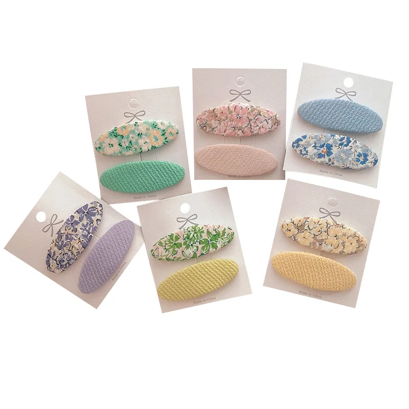 

2PCS Children Hair Clips for Girls Set Fashion Sweet Infant Hairpin Cute Baby Girl Hair Accessories Kawaii Hair Pins