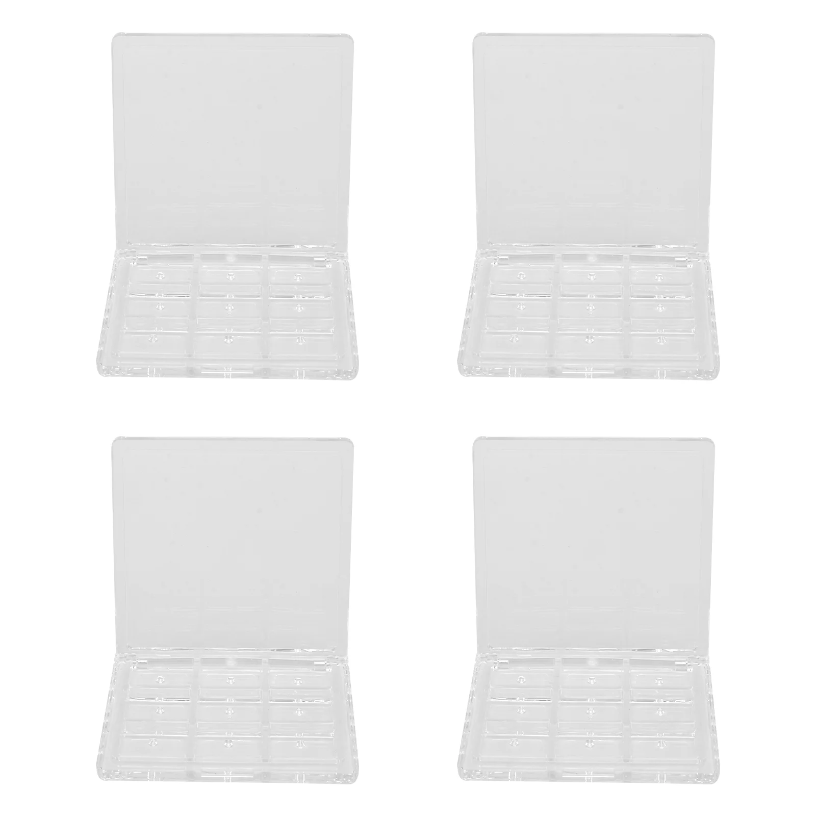 

4pcs Empty Makeup Containers Storage Box Blush Powder Case Loose Powder Container Empty Blush Case Lipstick Powder Box