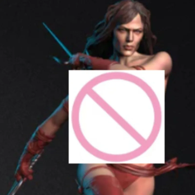 

1/24 75mm Resin Figure Assembly Model Kit Female Warrior with Scene Hobby Miniature Diorama Unassembled Unpainted Free Shipping