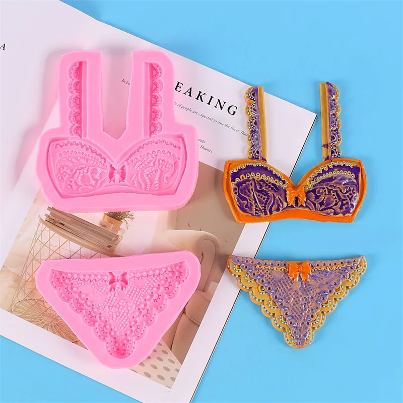 

Pink Bikini Silicone Cake Mold 3D Chocolate Donuts Bakeware Pastry Mould Baking Accessories Silicone Molds for Home Soap Mold.7z