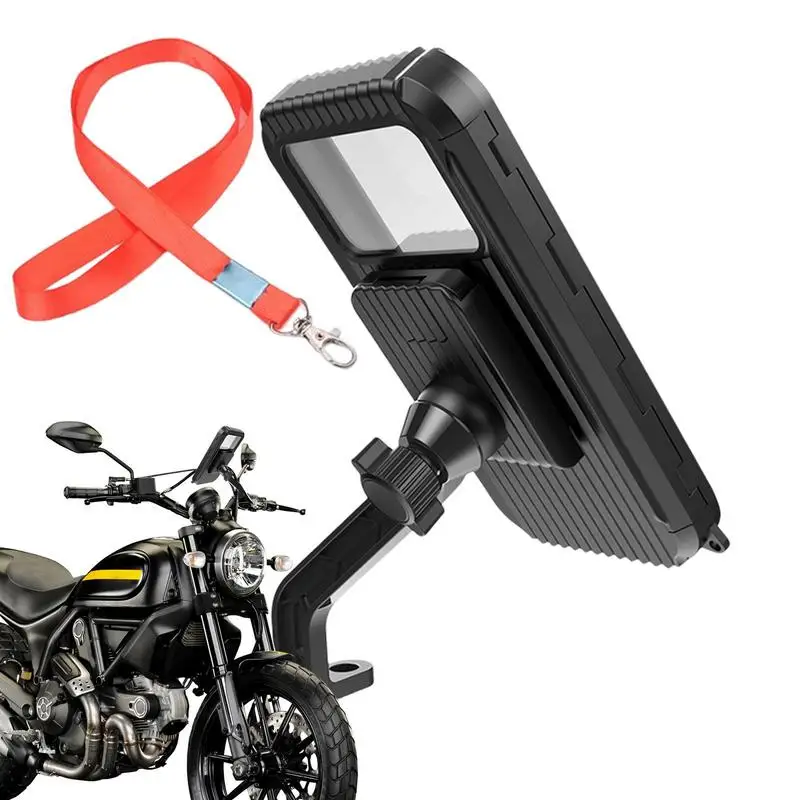 

360 Rotation Waterproof Bike Phone Mount Cell Phone Holder For Motorcycle Handlebars Touch Screen 4-7 Inches Mobile Phone Pouch