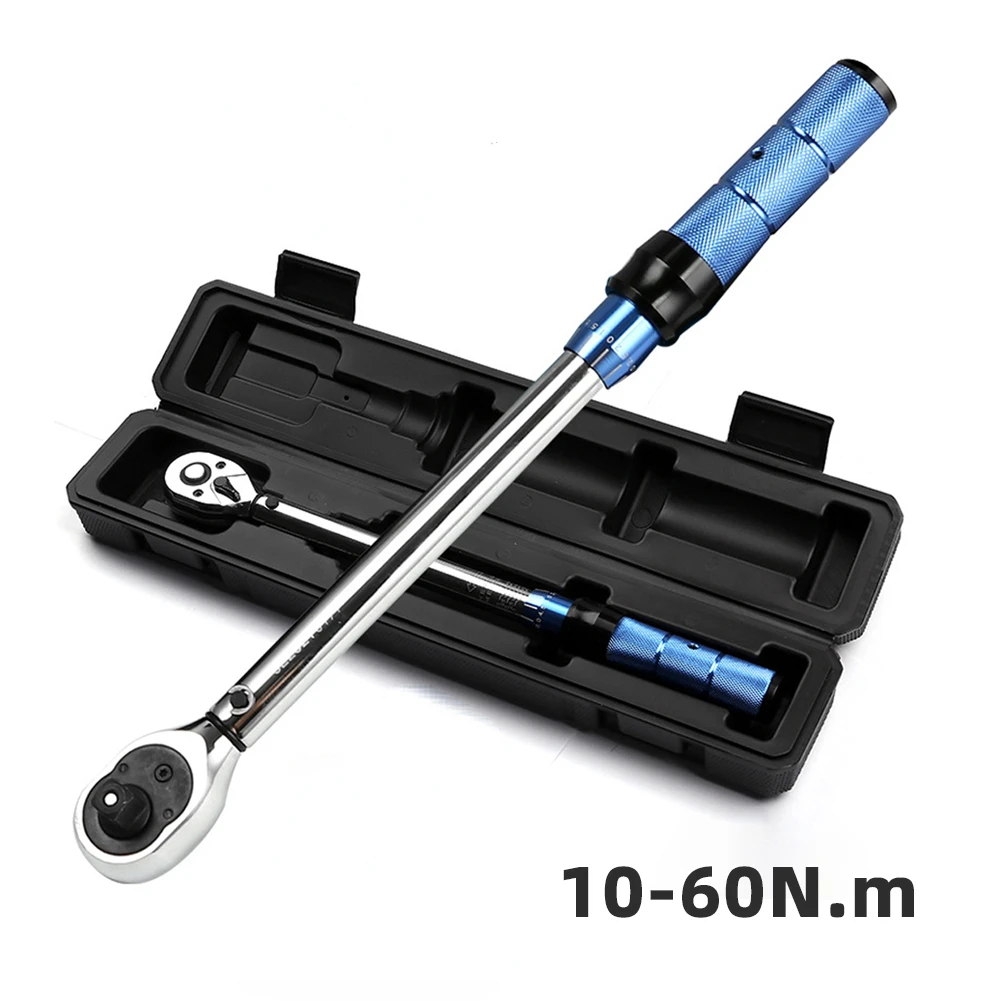 

±3% Bicycle Torque Torque 3/8 Professional Wrench Drive Tool 10-60n.m High Torques Precision Square Wrench Inch Key Automotive