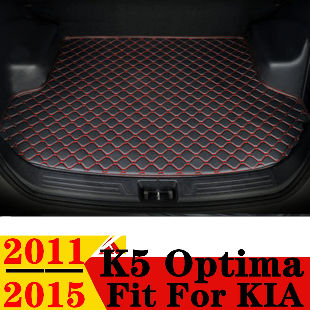 Коврик в багажник автомобиля для KIA K5 Optima 2015 2014 2013 2012 2011 плоский боковой задний