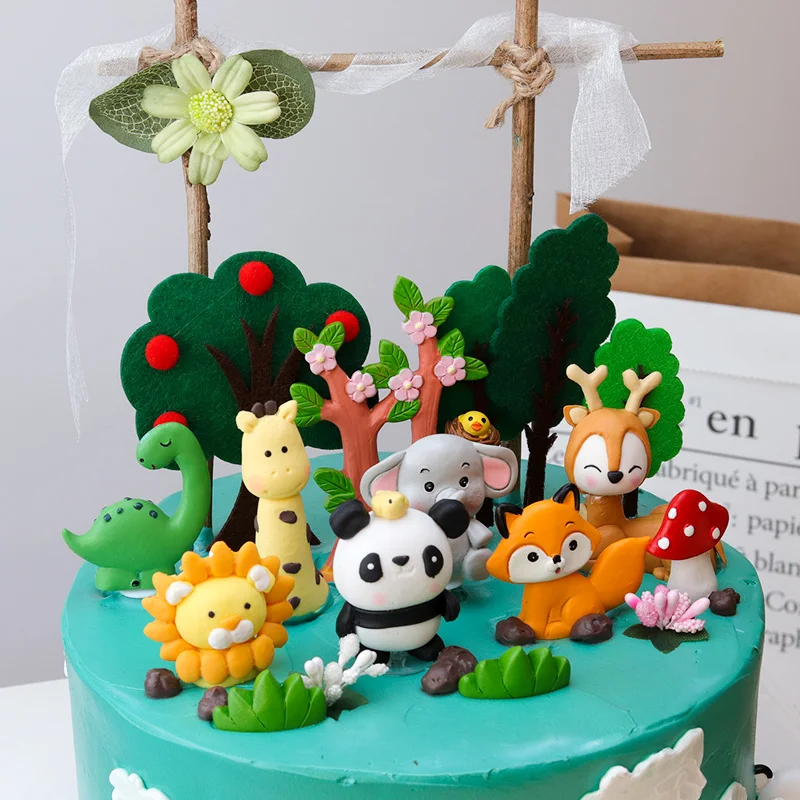 Торт Топпер для мальчика и девочки украшение на день рождения игрушка мультяшная