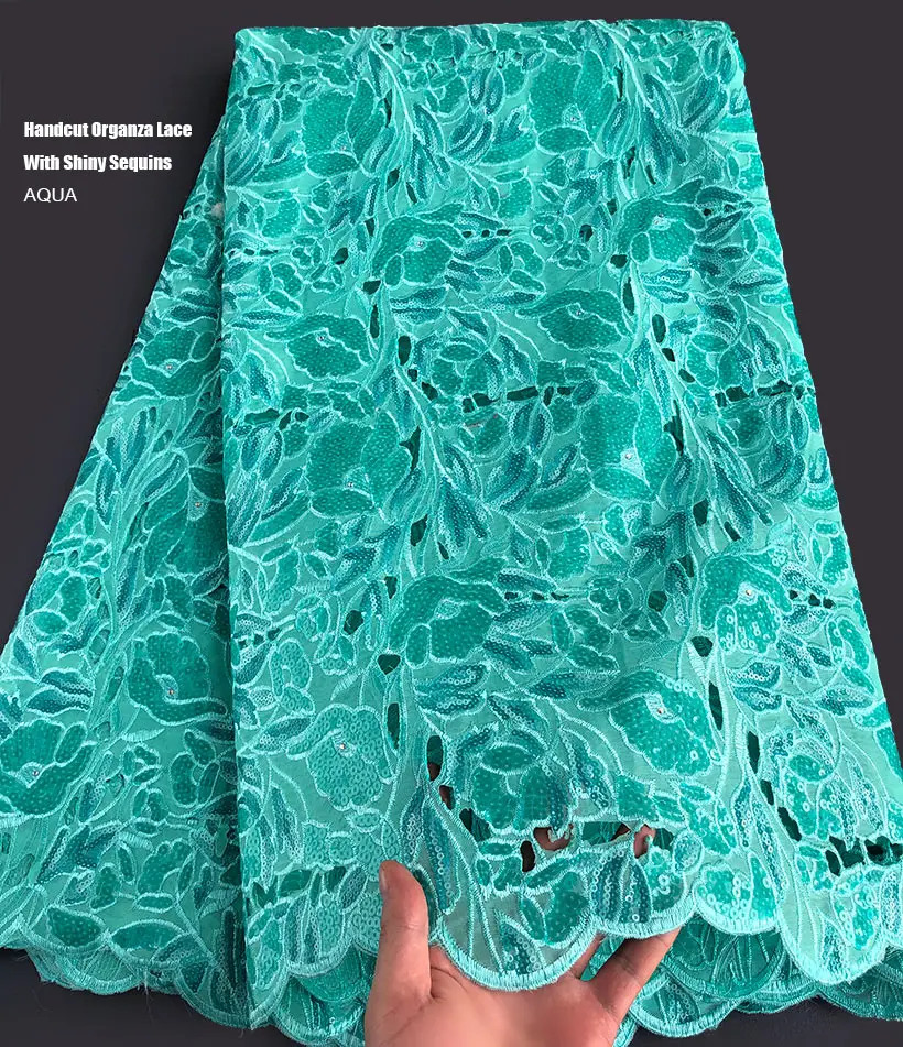 Африканское кружево ручной работы с блестками вышивка люрексом ткань из органзы