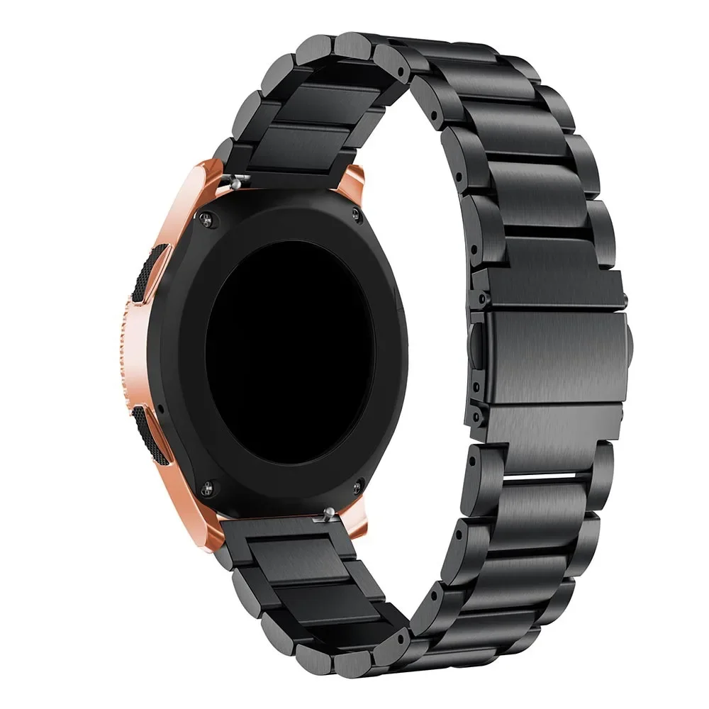 Фото Металлический ремешок 22 мм 20 мм для Samsung Watch 3/Gear S3 Classic/Frontier/Gear Sport/S2 Classic, браслет для Huawei Watch GT-2-3 Band №2