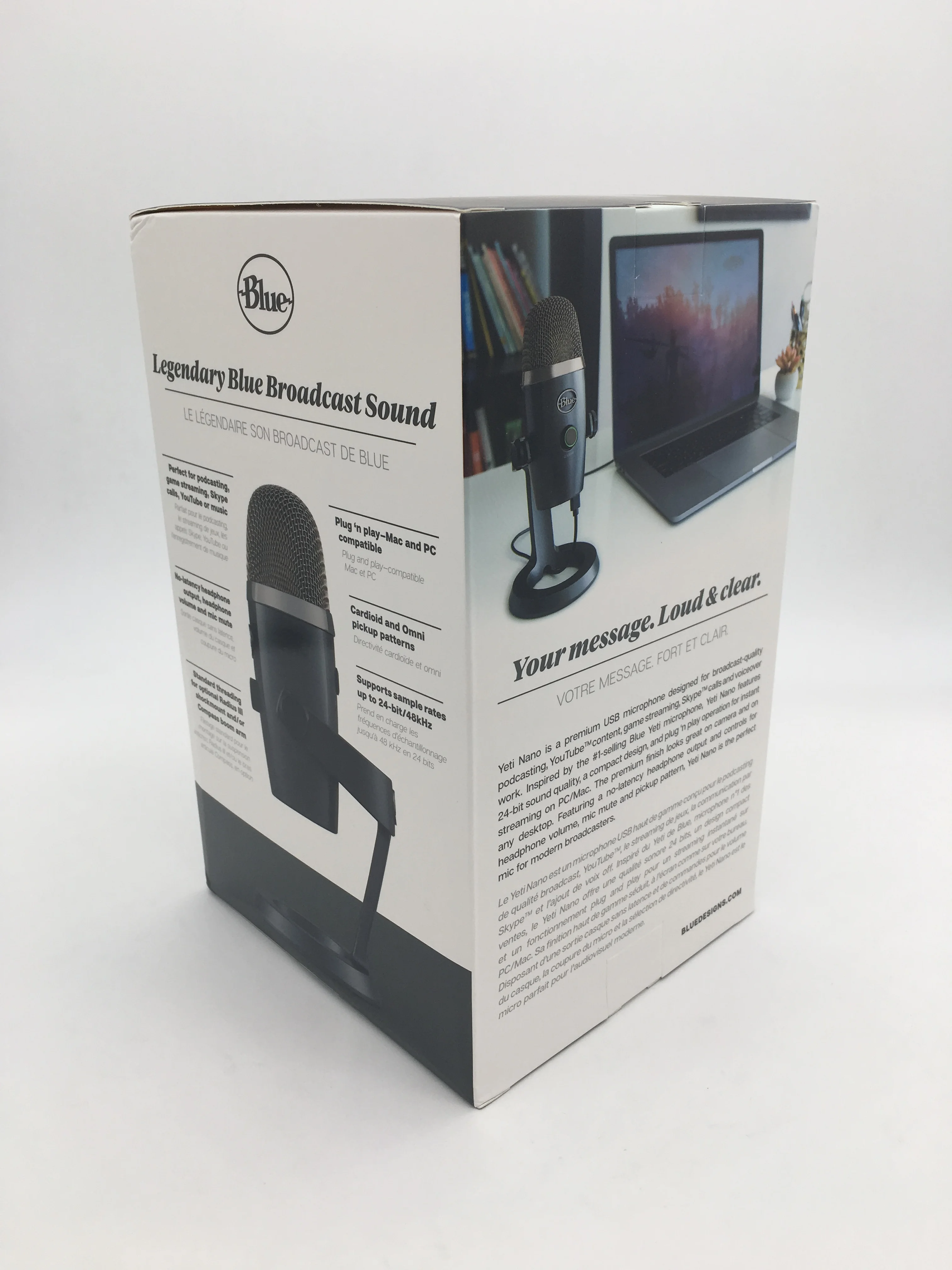 Профессиональный конденсаторный цифровой USB-микрофон Blue Yeti Nano для трансляции игр