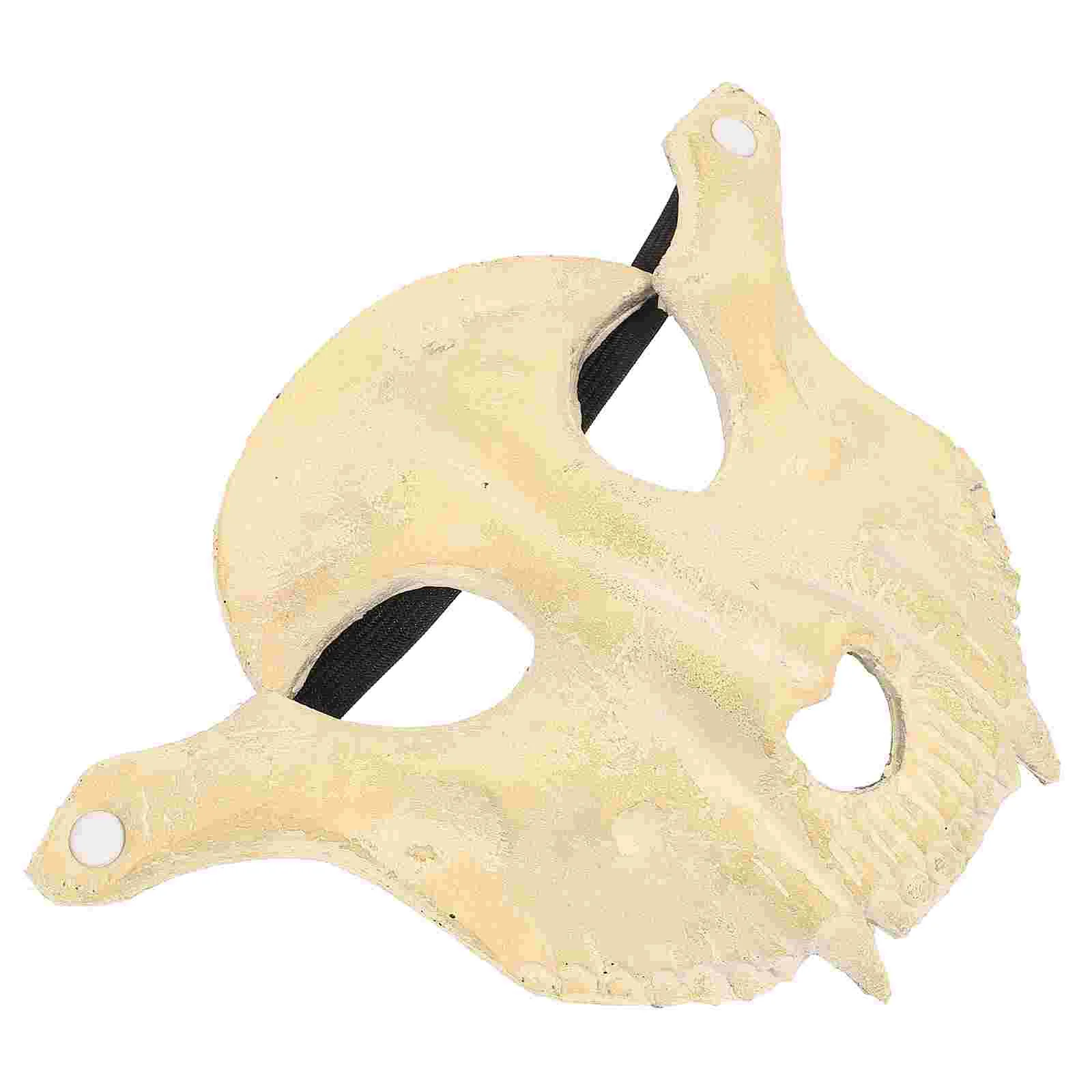 

PU Foaming Material Halloween Party Horror Sheep Shape Decoration Use Mask (Beige)