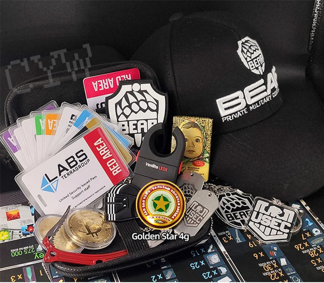 Карта доступа для ключей от Tarkov, красная, синяя, желтая, фиолетовая область 21WS # 11SR Биткоин LEDX BEAR USEC с коробкой