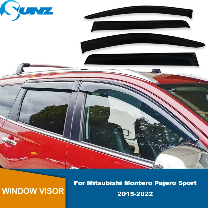 Window Visor For Mitsubishi Shogun Montero Pajero Sport 2015 2016 2017 2018 2019 2020 2021 2022 Car Side Window Wind Deflectors