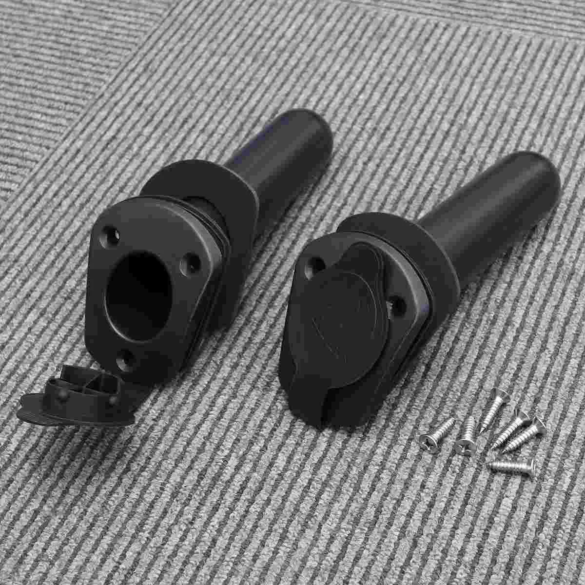 

2 шт. коробка для рыбалки из АБС-пластика с 6 винтами (черного цвета)