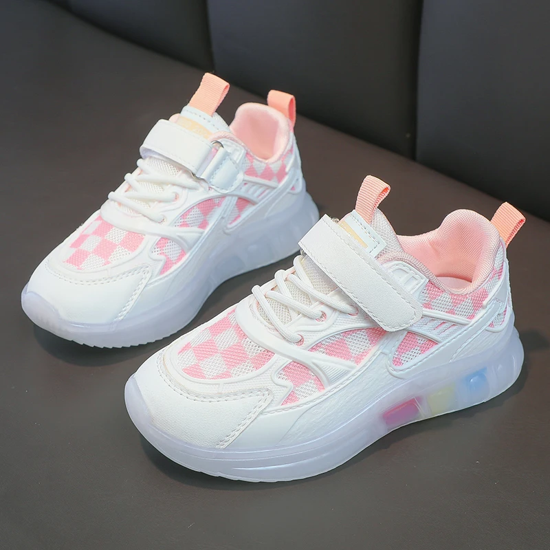 2023 Summer Kids Sneakers Non-slip Sport Casual Shoes Girls Breathable Lightweight Running Shoes Sneakers Tenis Children Shoes enlarge