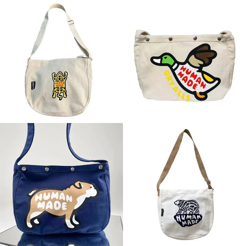 

Рюкзак ручной работы с изображением животных, собаки, белого медведя, утки, тигра, Сумка с графическим принтом, мужская и женская поясная сумка, сумка на плечо, четыре сезона