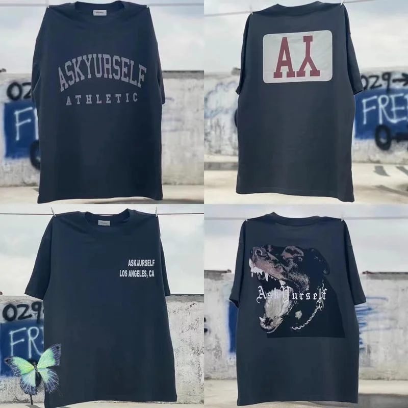 

Big AY Logo on Behind Men Fashion ASKYURSELF Fashion Hipster Men's T-shirt