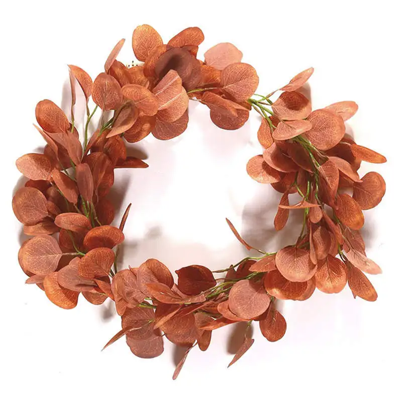 

2M Autumn Artificial Eucalyptus Garland Hanging Rattan Wedding Backdrop Wall Vine Home Party Table Green Leaves Decoration