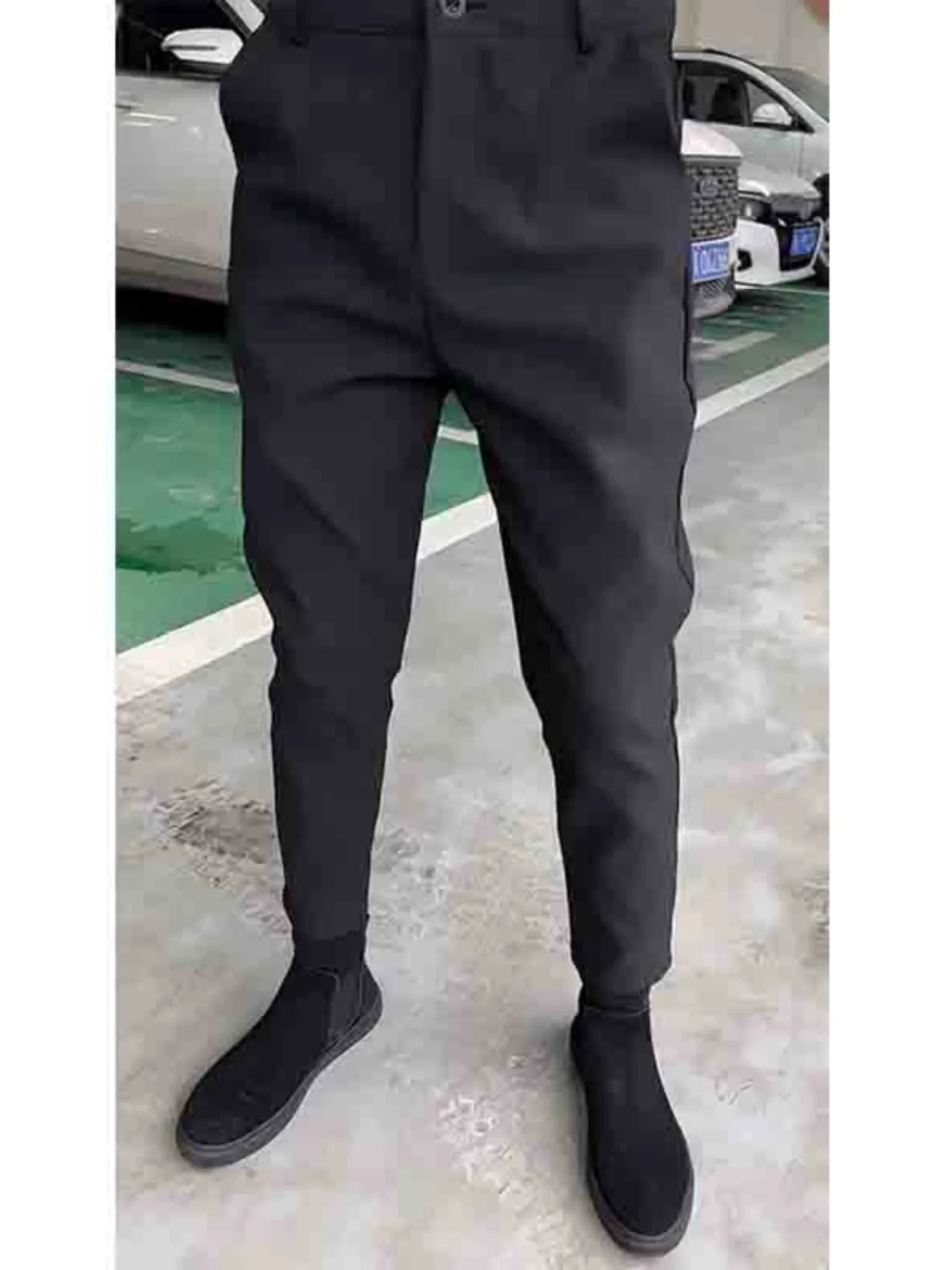 Высококачественные облегающие брюки для мальчиков универсальные черные