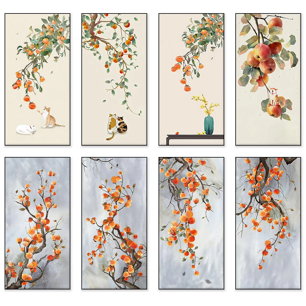 Постер в китайском пасторальном стиле домашняя Настенная картина виде