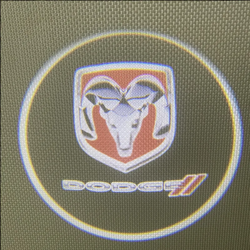 

2Pcs Car Door Welcome Light For Dodge Wireless LED Ghost Shadow Projector Logo Light Cool Car Door Courtesy Light Lamps