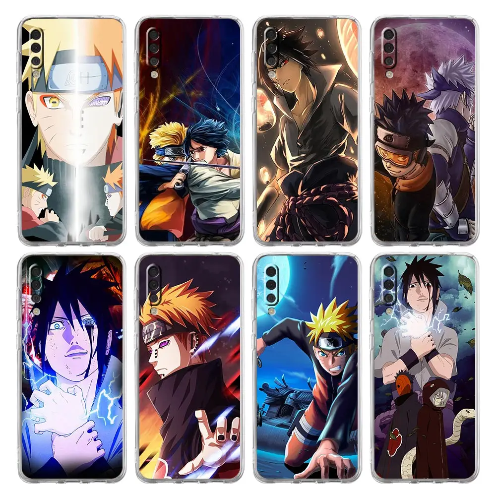 

Anime Naruto Sasuke Case For Samsung Galaxy A50 Note 20 Ultra 10 Plus 9 A70 A30 A40 A20s A10 A20s Clear Phone Cover Coque