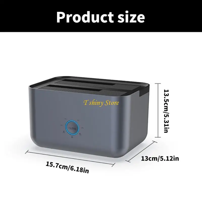N58F USB Type C SATA2.5IN и 3,5 дюйма Double Bay Do Drip Docking станции до 6 Гбит  с (art.: 3920cf7a5a69d) - 3920cf7a5a69d