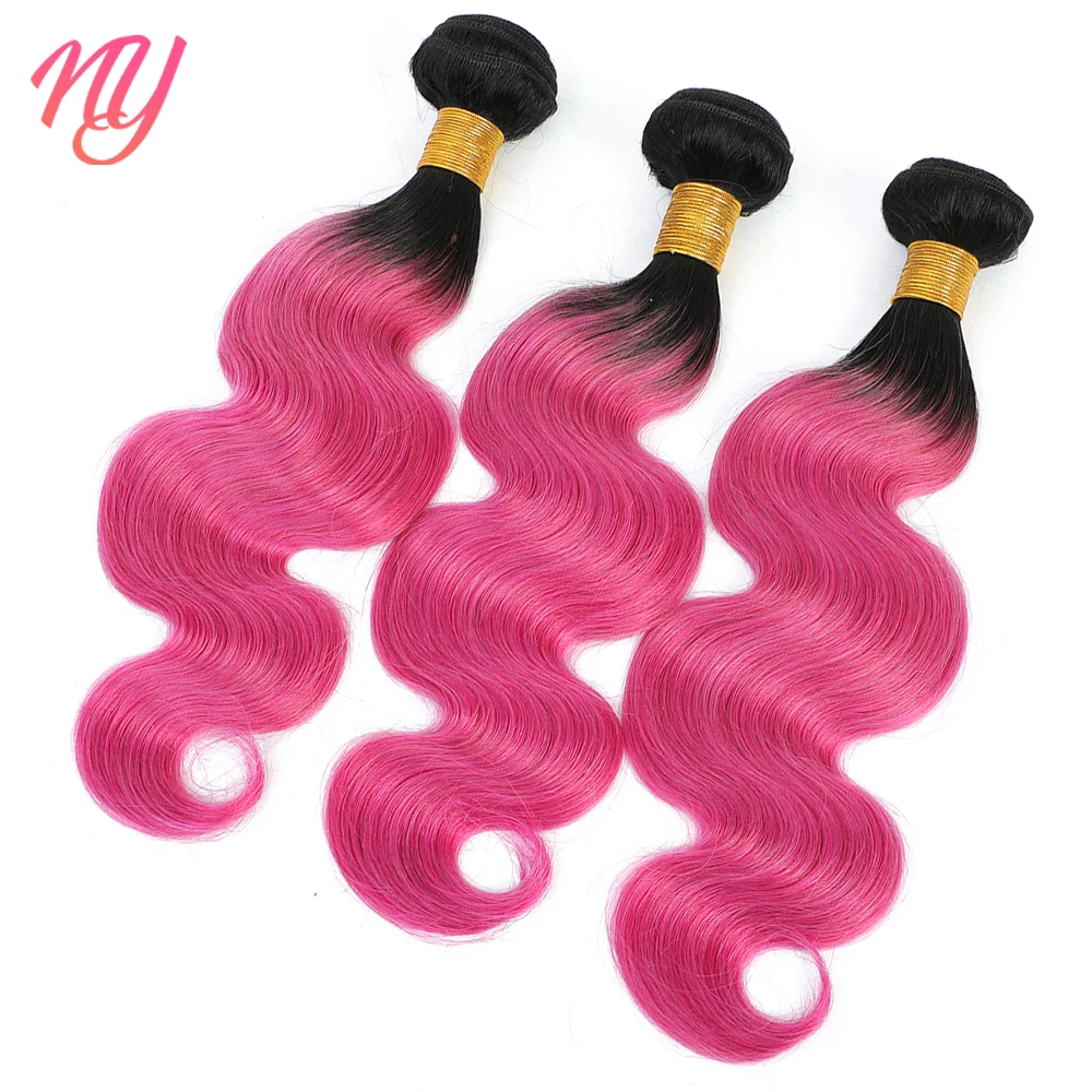 

Purple Brazilian Hair Weave Bundles Body Wave 1 3 4 Bundles Virgin Remy Human Hair Bundles Raw Hair Extensions Ombre Color