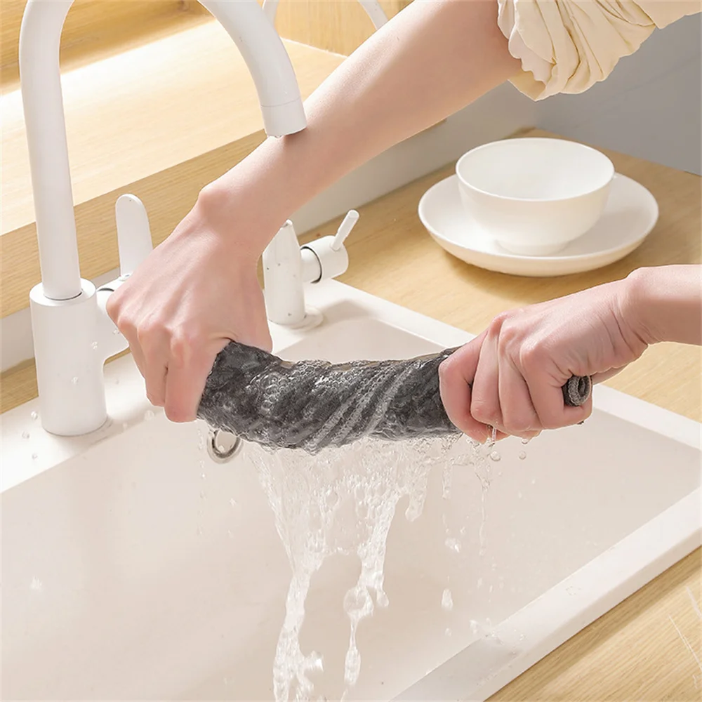 

Strong Water Absorption Fiber Cleaning Cloth Powerful Decontamination Automatic Hanging Hole Cleaning Dishcloth Waffle Dishcloth