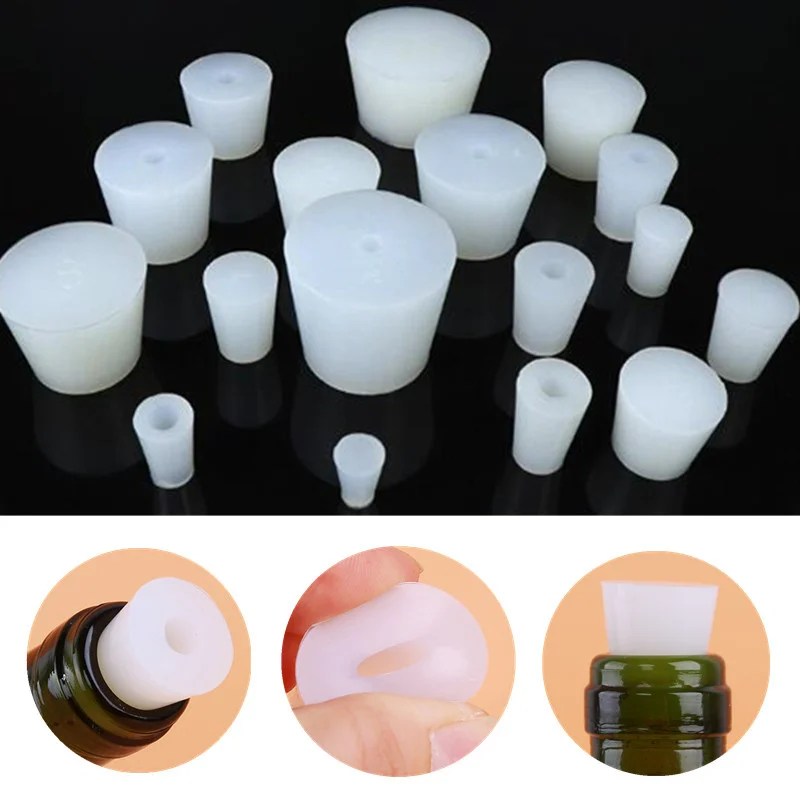 

Silicone Rubber Tapered Plug With Hole Food Grade Rubber Stopperfor Powder Coating, Painting,Sandblasting, Laboratory Use