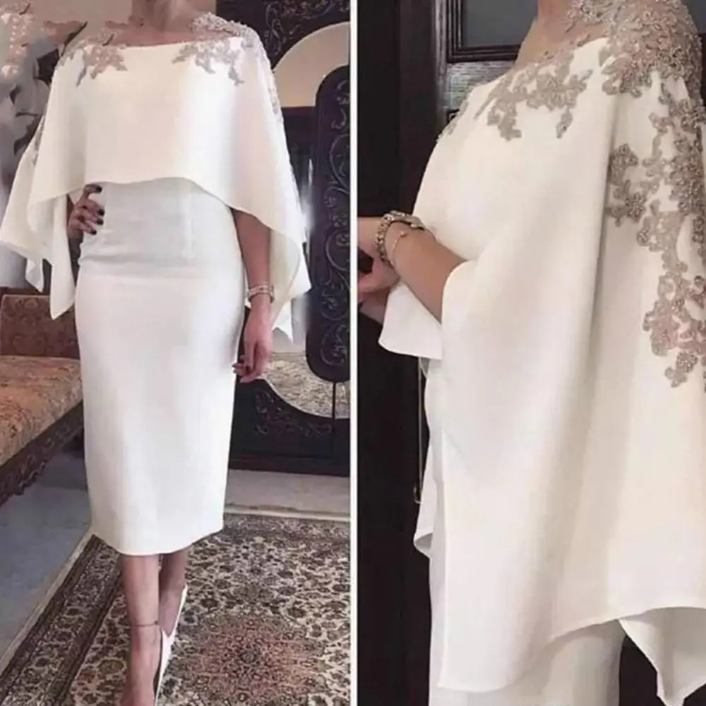 

Mother of the Bride Dress Plus Size Bateau Neck Floor Length Chiffon Lace Half Sleeve with Lace