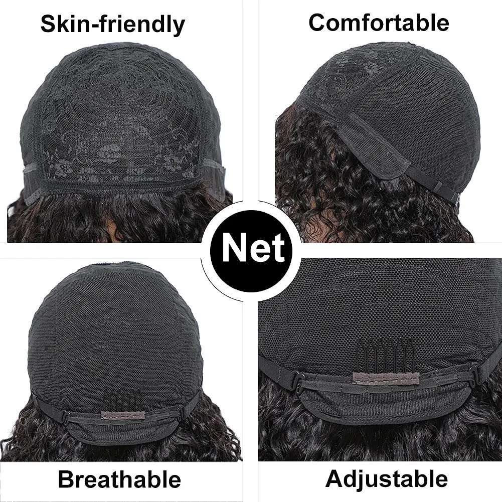 Индийский Парик Из Человеческих Волос Remy С Волнистой Текстурой И Челкой