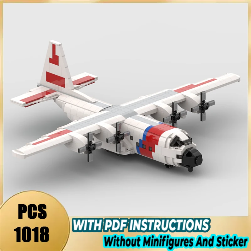 Фото Изысканный новый конструктор HC-130 Hercules USCG, технические модули в миниатюрном масштабе, модель из кирпичиков, подарок, рождественская игрушка, набор для самостоятельной сборки! №1