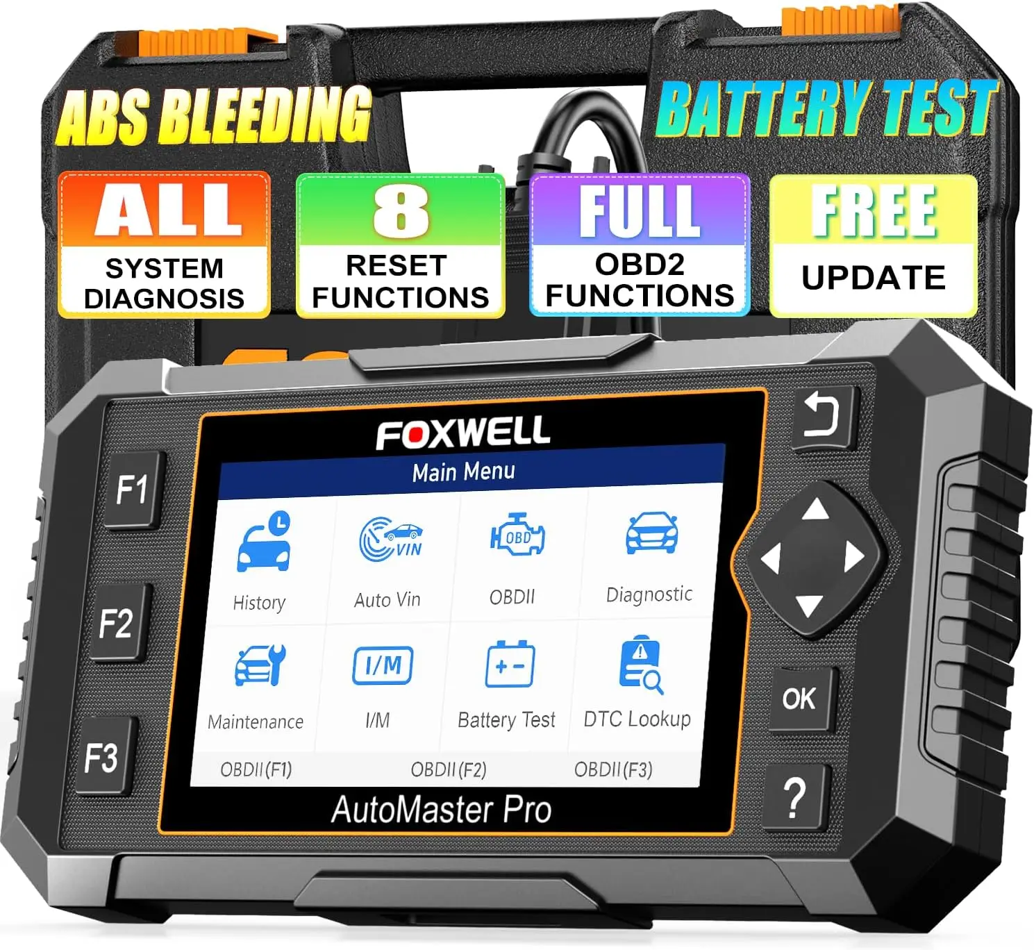 Сканер Foxwell NT624 Elite OBD2 диагностический инструмент для авто
