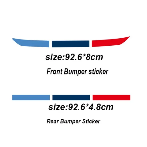 1 комплект передних и задних автомобильных наклеек для BMW M3 M5 E36 E39 E46 E60 E61 E64 E70 E71 E80 E85 E87 E90 E83 для аксессуаров Bmw