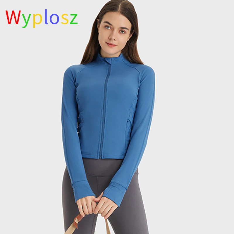Wyplosz Yoga Jacket Zipper Sports Top Activewear Comfortable Big Women Fitness High-neck Workout Underwear Sportswear Winter