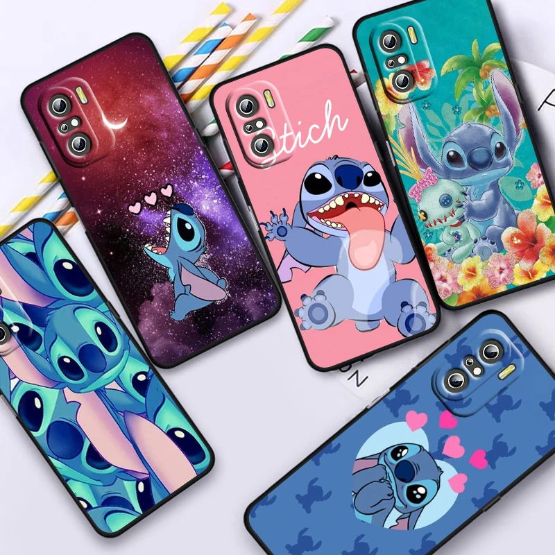 Чехол Ститч для телефона Xiaomi Redmi Note 12 11E 11S 11 11T 10 10S 9 9T 9S 8 8T Pro Plus 4G