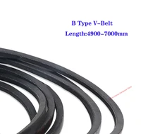 1pcs b490050005100 7000mm b type v belt black rubber triangle belt industrial agricultural mechanical transmission belt