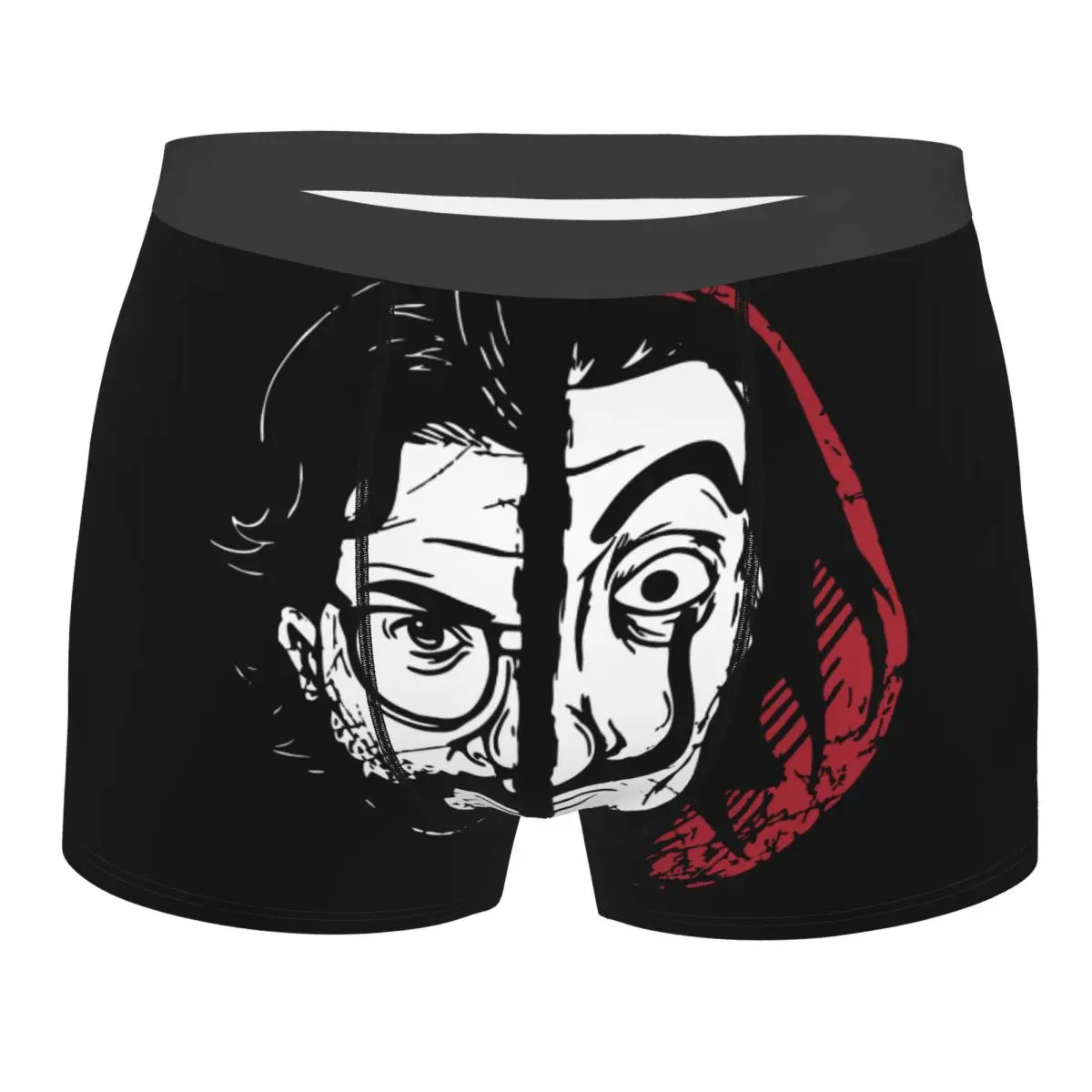 

Men La Casa De Papel Profesor Underwear Money Heist Humor Boxer Shorts Panties Homme Soft Underpants
