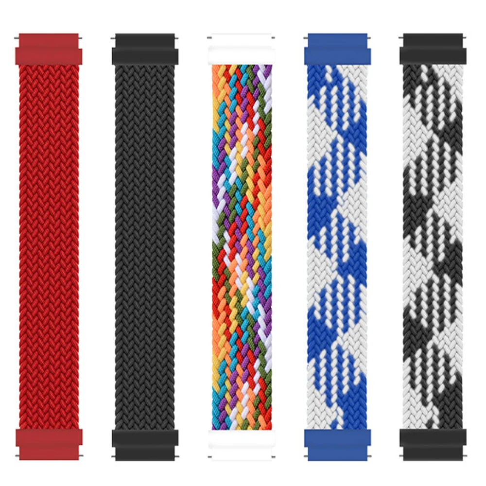 Фото Плетеная одиночная петля 20 мм 22 мм для Amazfit GTS/4/3/2/2e/GTS2 Mini/GTR 4/3 pro/2e/stratos 2/3, браслет-часы Amazfit bip 6 5 ремешков №1