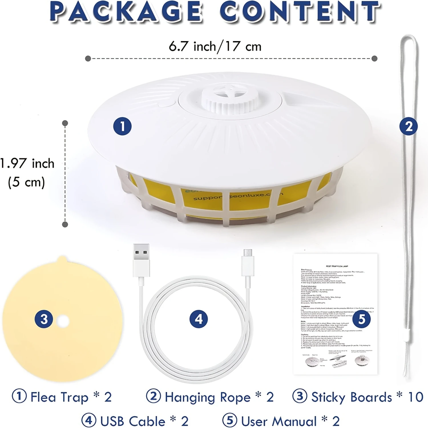 Эффективная 1 комплект пастящей лампы Flea Guardian Pro — убивает тараканы приманки от