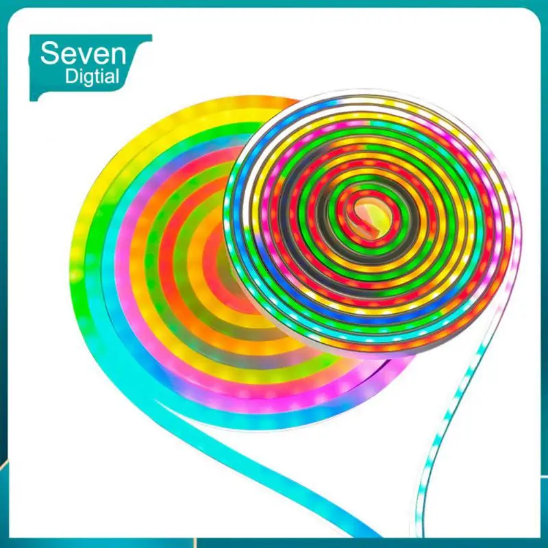 

Неоновый шнур с регулируемой яркостью, 12 В, разноцветная неоновая полоса, водонепроницаемая светодиодная неоновая лампа для дома, 1 шт., Wi-Fi, лампочка, лента Rgb