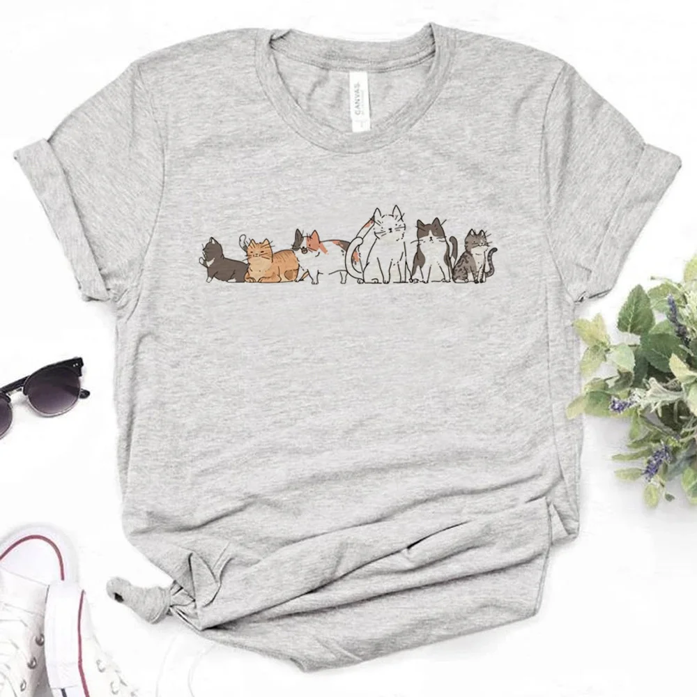 

Женский топ с забавным котом, модель y2k с рисунком в японском стиле